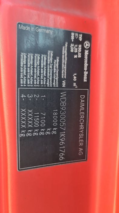 Vand mercedes Actros transportor Rolfo