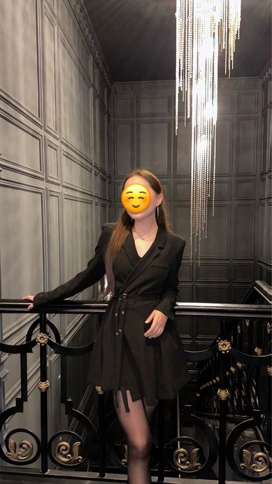 Платье черное короткое