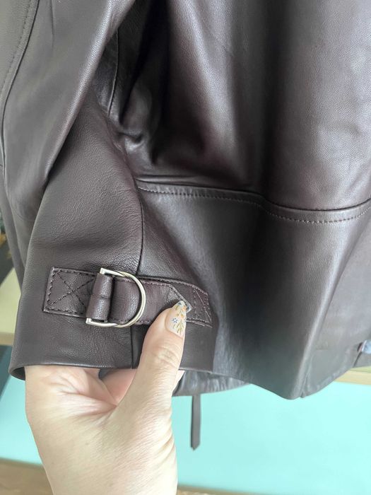 кожено якето Massimo Dutti размер S