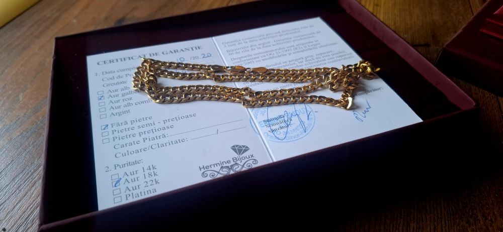 Lănțișor de aur 18k (NOU)