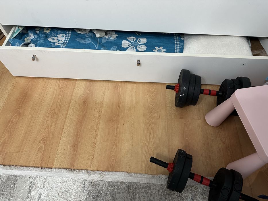 Детский кровать 2 в 1 с матрасом