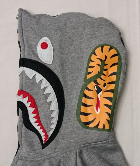 A Bathing Ape Bape Space Camo Shark Hoodie горнище S памучен суичър