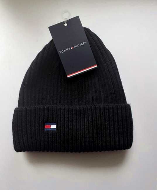 Caciula unisex Tommy Hilfiger, neagra