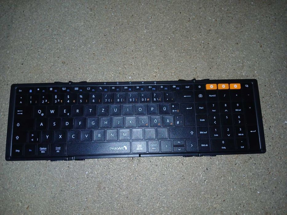 Tastatura pliabila full-size ProtoArc XKM01, Bluetooth 2.4G, neagra