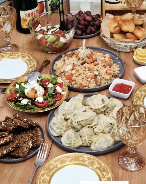 посуда сервис золото