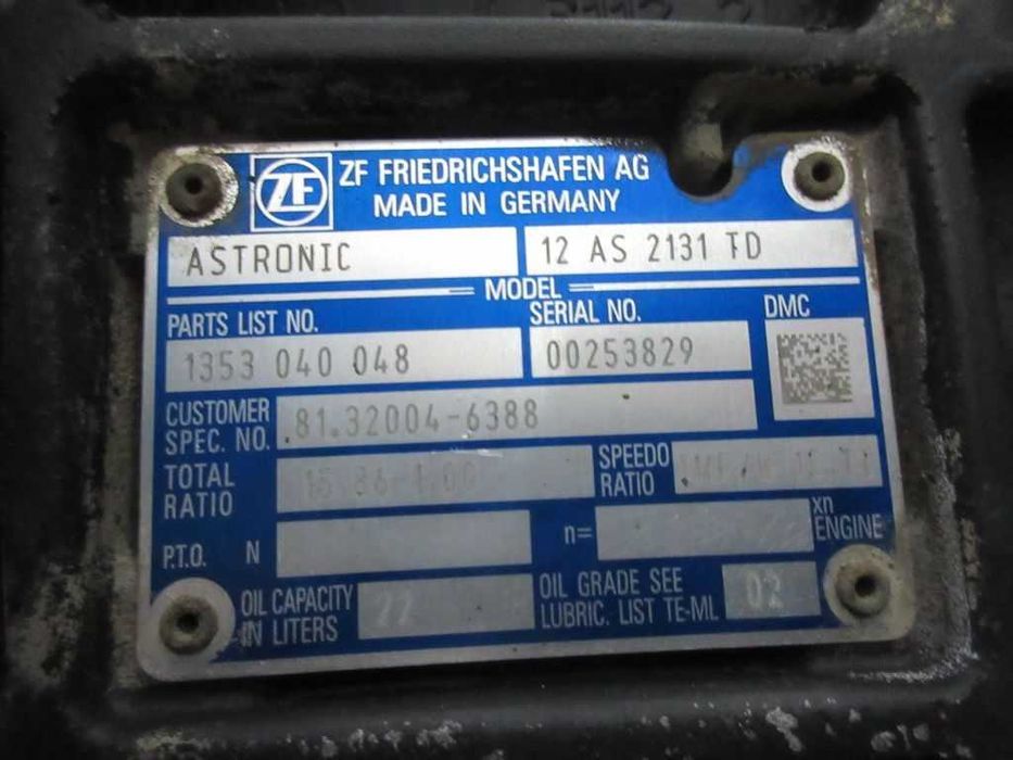 Cutie de viteze 12 AS 2131 TD pentru camion MAN - Piese de schimb MAN