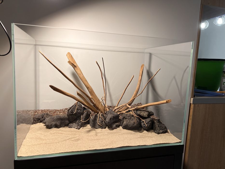 Acvariu sticlă ultra-clară 60x40x40