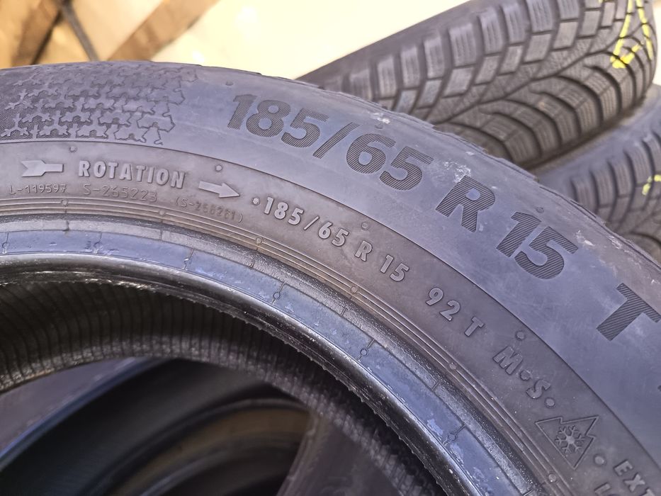Anvelope MS iarna 185 65 15 continental 2022 6.2-7mm