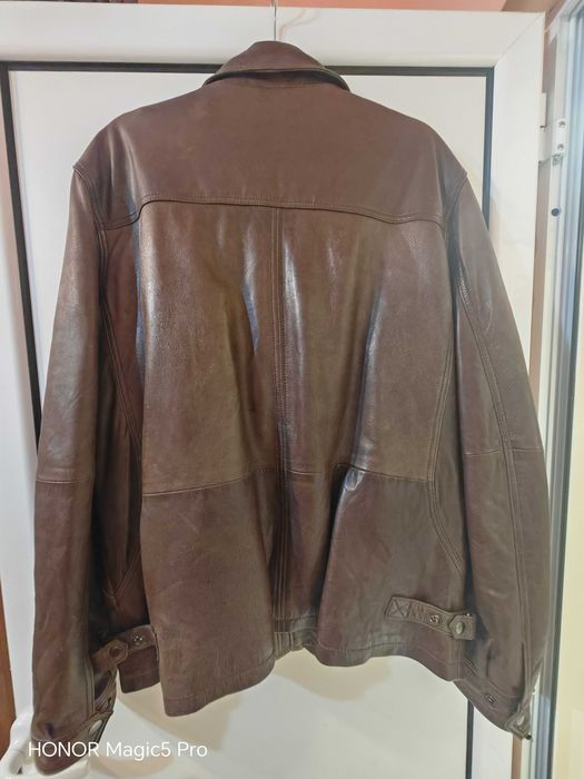 Кожено яке от естествена кожа марка Mario Conti XL