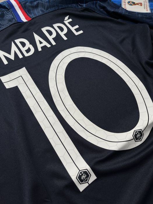Tricou de fotbal Nike  Franta Kylian Mbappe 10 marime M world cup 2018