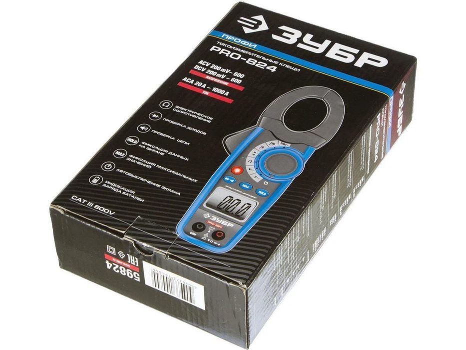 Мультиметр Зубр Токоизмерительные клещи