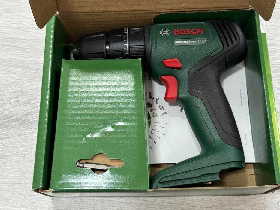 Акумулаторен ударен винтоверт BOSCH, без батерия и зарядно