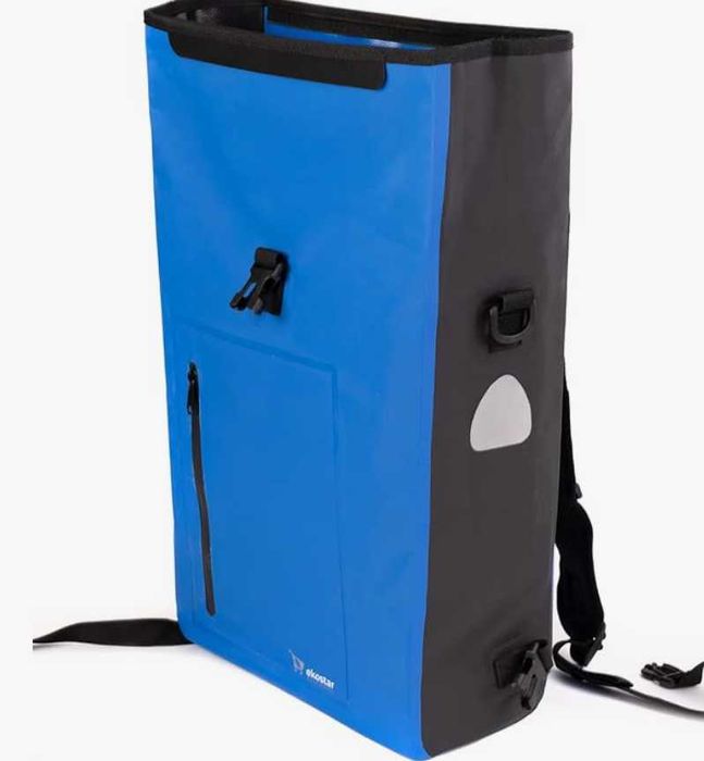 Велосипедна чанта 3 в 1 (черна) - водоустойчива - 15 до 20 литра