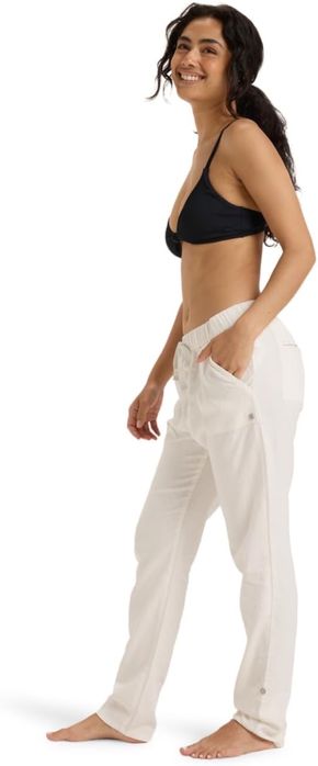 Pantaloni din in cargo, dama, alb, XS, Roxy