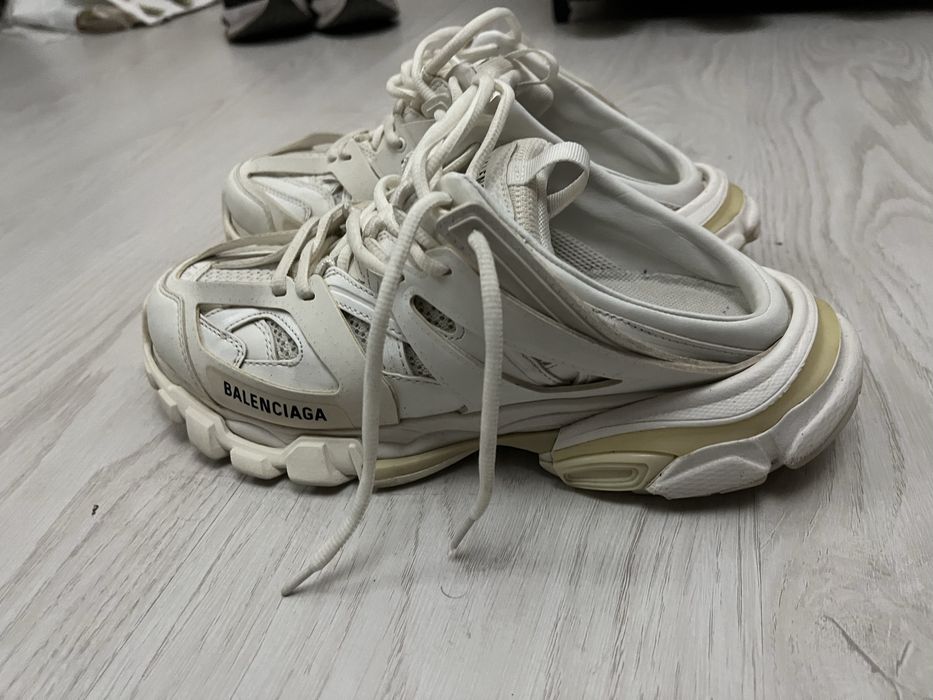 Оригинальные Balenciaga Track Mule White, размер 42