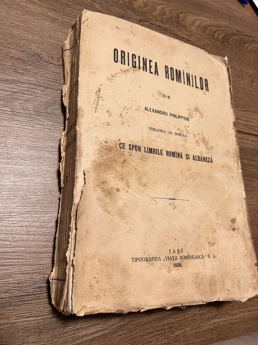 Originea romînilor de Alexandru Philippide Vol. II 1928