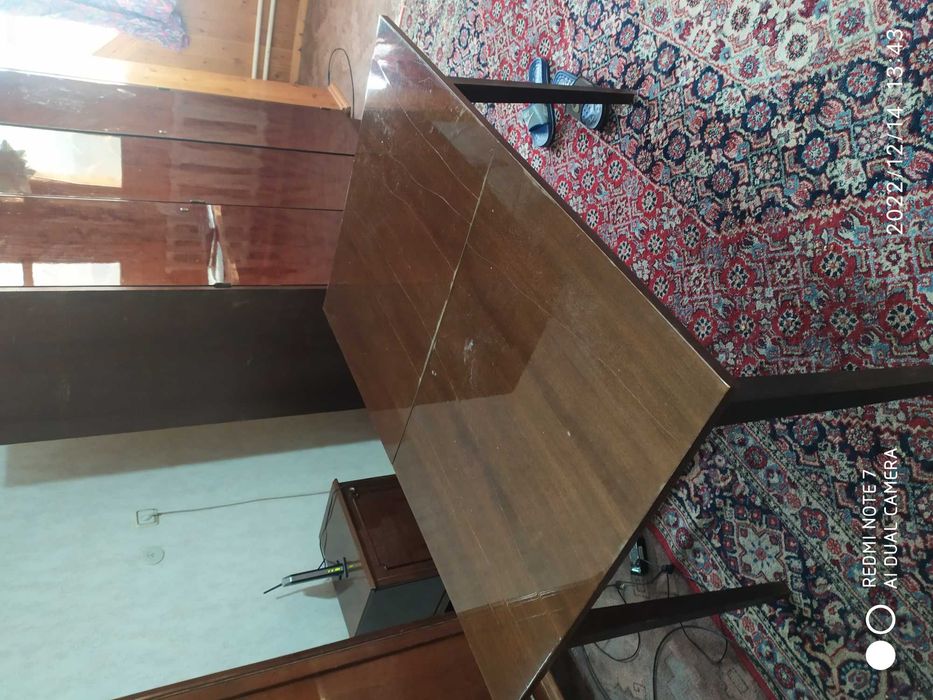 стол полированный раздвижной