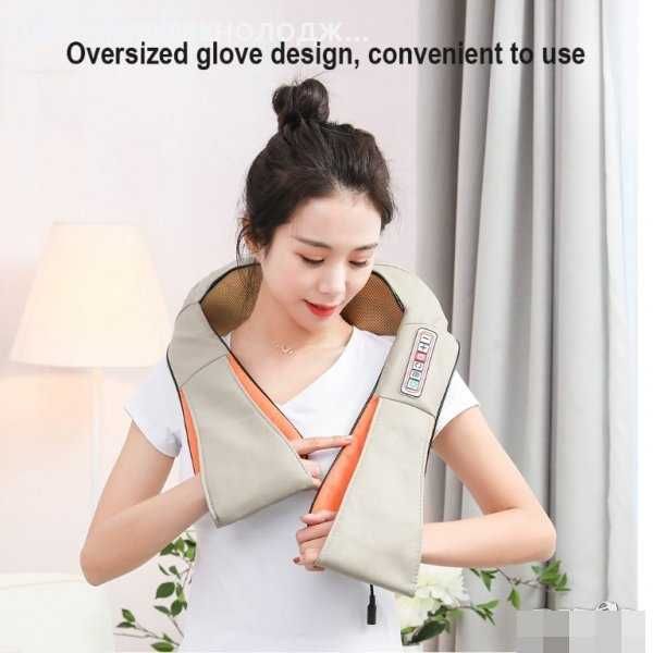 6Д Шиацу 4 и 6 бутона рамо масажор за тяло гръб врат затопляне с масаж