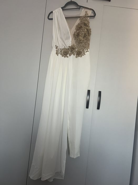 Salopeta albă BBY 18011