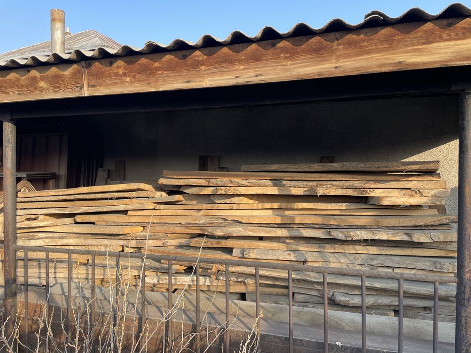 Слэбы карагача, сухой 7 кубов !