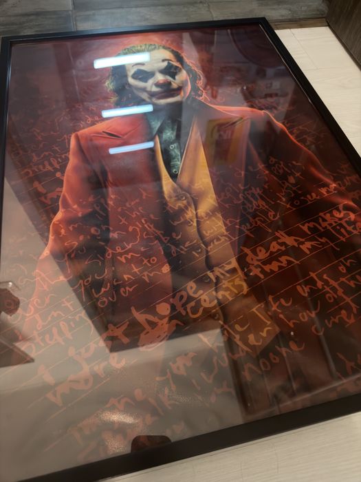 Tablou Joker (poster + rama neagra) 52 cm X 72 cm