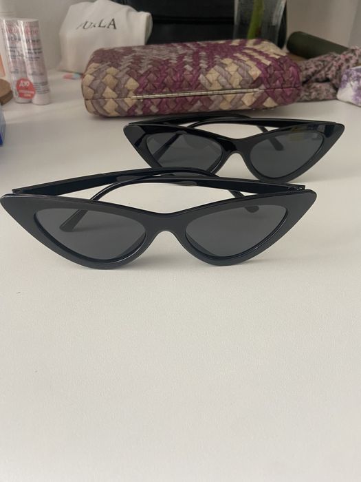 Черни слънчеви очила “котешко око”