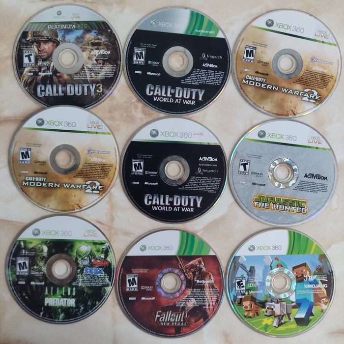 [Xbox360] Vând 68 discuri cu jocuri originale pentru Xbox 360 //poze reale