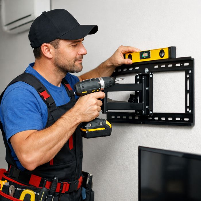 Установка кранштейнов, и сборка мебели