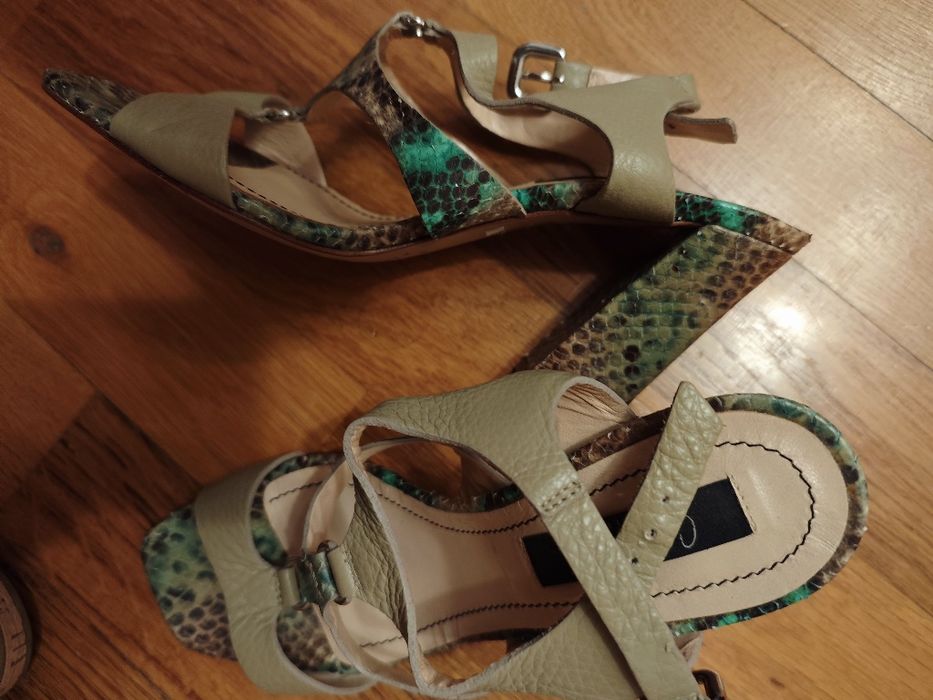 Sandale din piele de sarpe Musette 38