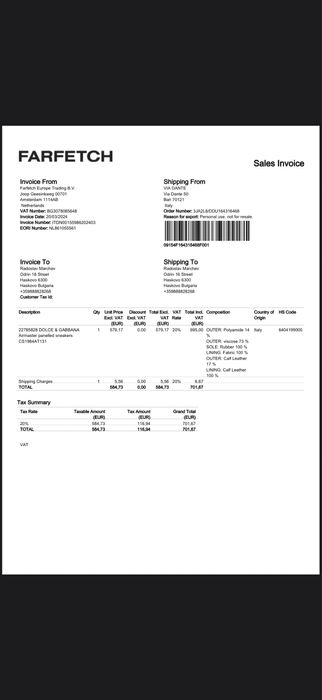 Сникърси Dolce & Gabbana