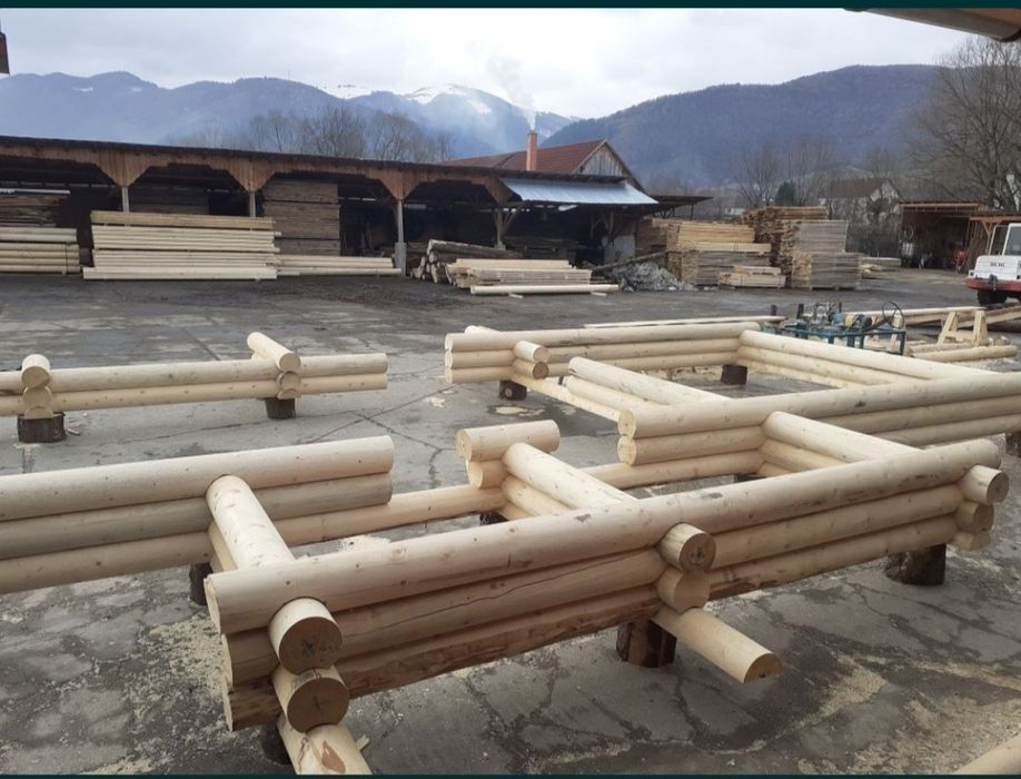 Vând bustean rotund calibrat pt cabane