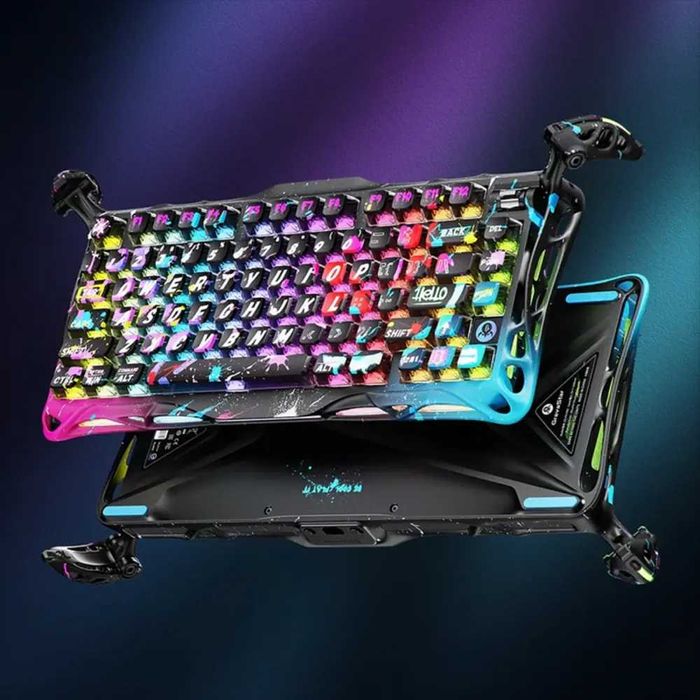 ; Клавиатура Gravastar Mercury V75 Pro (Neon Graffiti) Magnetic Switch
