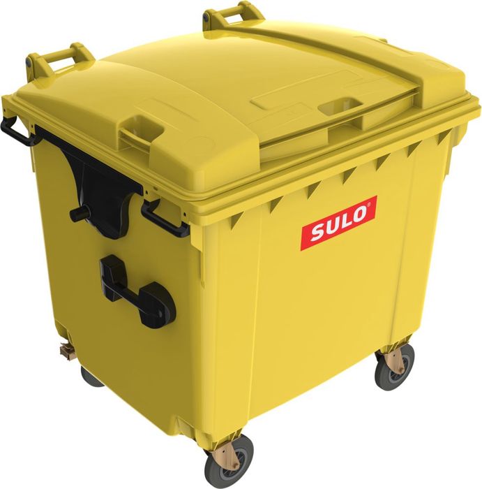 Eurocontainer plastic, capac plat, SULO, 1100 L