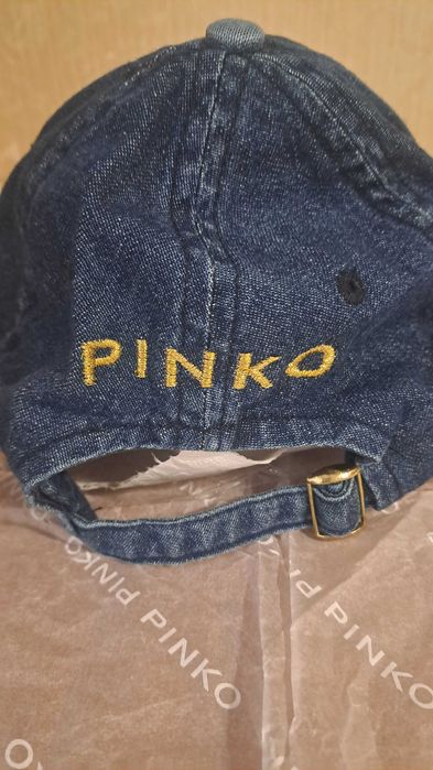 Pinko оригинална шапка от деним Пинко