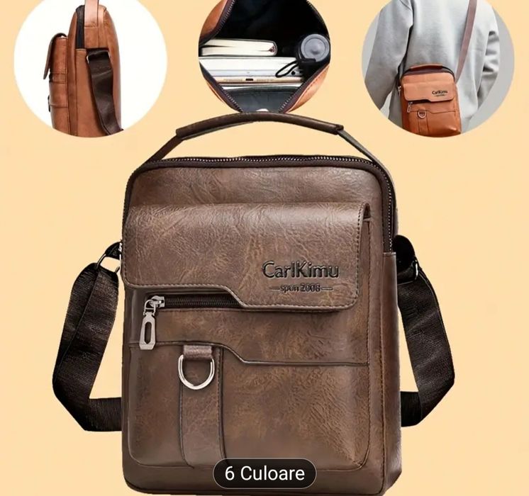 Geantă de umăr pentru bărbați.