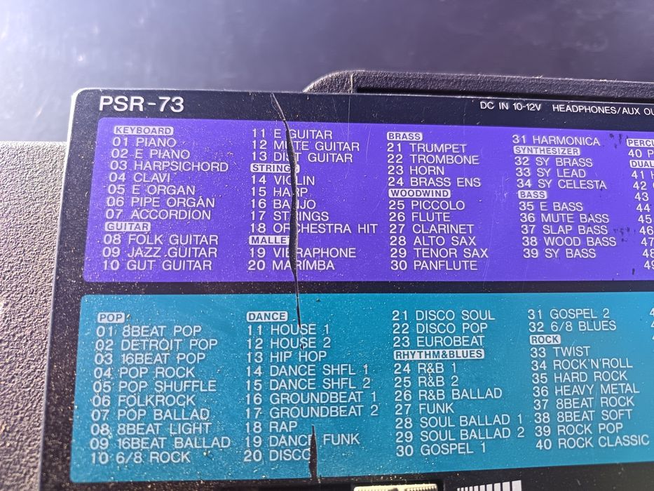 Orga Yamaha PSR 73