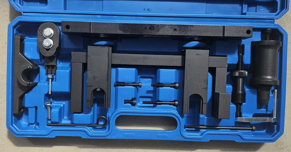 Trusa schimbat distributie BMW N20 N26 / blocare cale, volanta, scos injectoare
