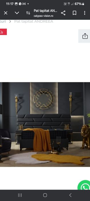 Pat dormitor cadru metalic  somiera,lada depozitare 160x200