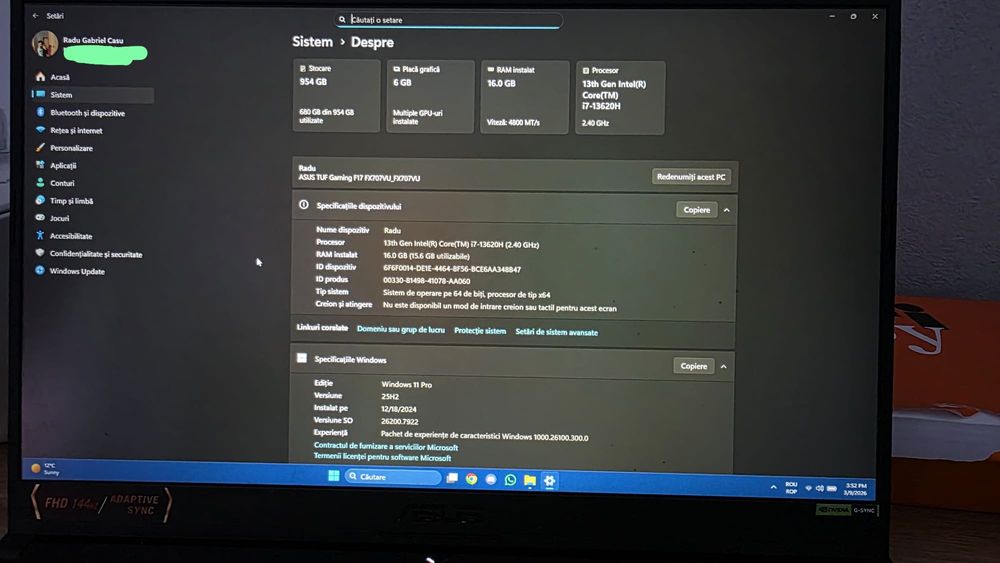 Vand Laptop de gaming Asus Tuf
