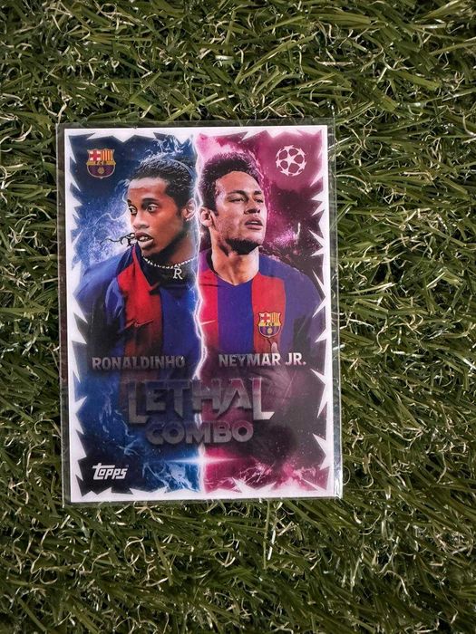 Topps Match UCL25 Attax Ronaldinho & Neymar Jr Lethal Combo Ultra Rare