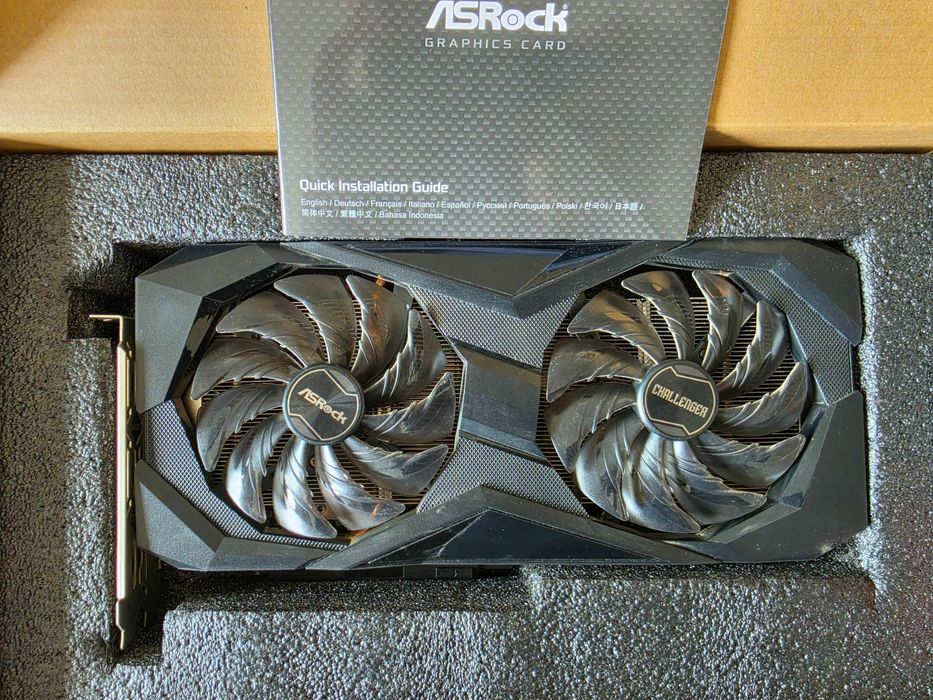 Видео карта ASRock RX 6650 XT CHALLENGER OC 8GB GDDR6 с ГАРАНЦИЯ, кутия и всички аксеоари