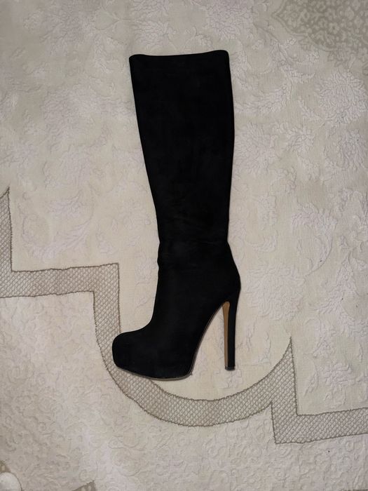 Замшевые сапоги