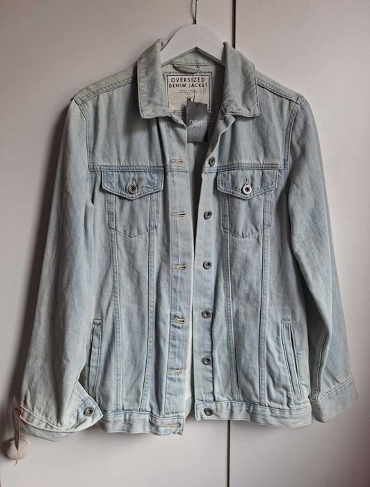 Geaca denim 38 NEXT pictata UNICAT