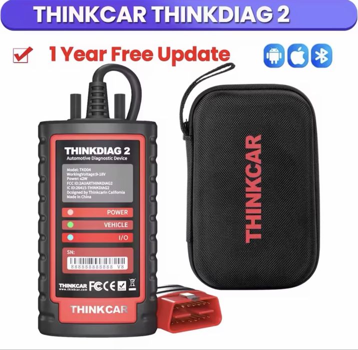 Tester/Diagnoza Launch x431-Thinkdiag 2+Tableta Xiaomi PAD 2 & Husa cu Softul Thinkdiag+ instalat pentru Statie Itp