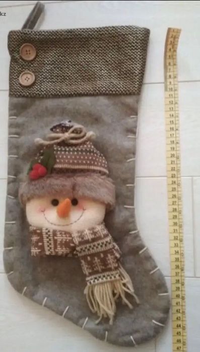 Новогодний носок для подарков и декора