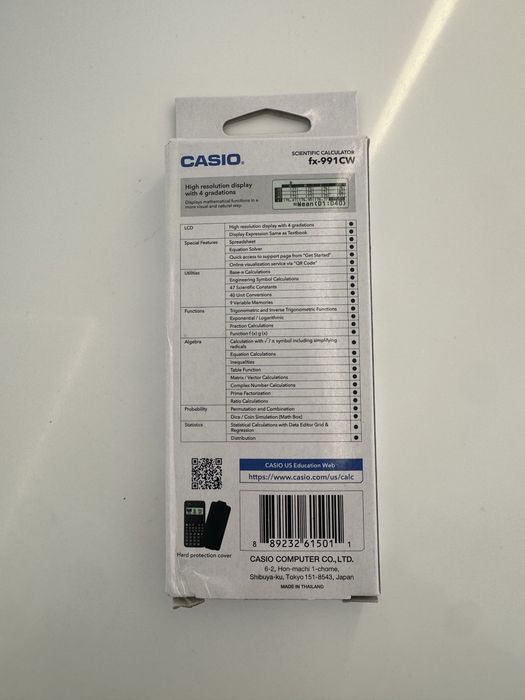 калкулятор Касио fx-991CW ОРИГИНАЛ НОВЫЙ