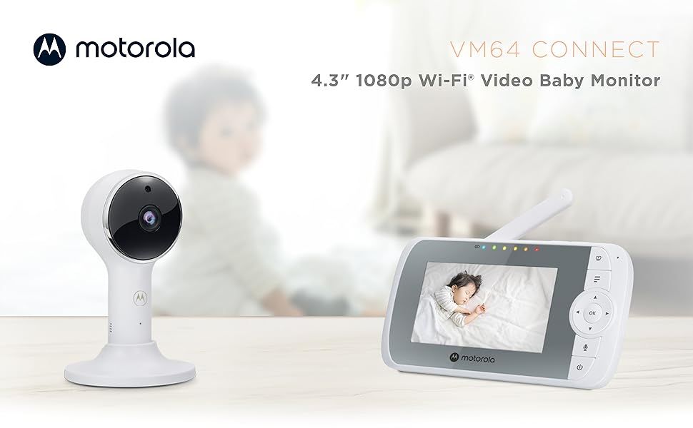 Видеоняня Motorola VM64 Connect: Видеоняни Motorola бейби няня