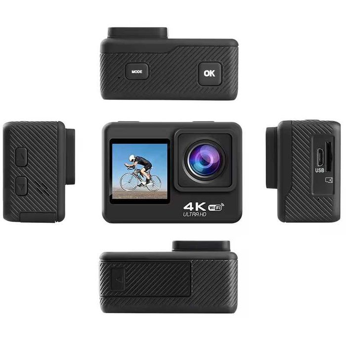 Экшн-камера C1 с двумя экранами