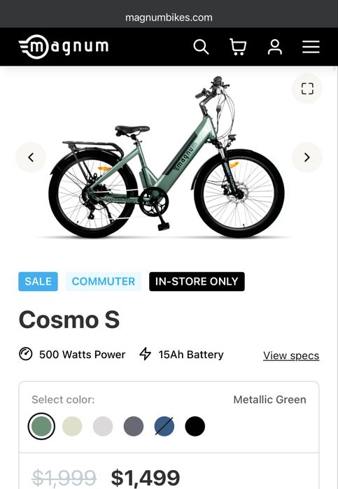 Elektrovelosiped Magnum Cosmo S USA-Американский
