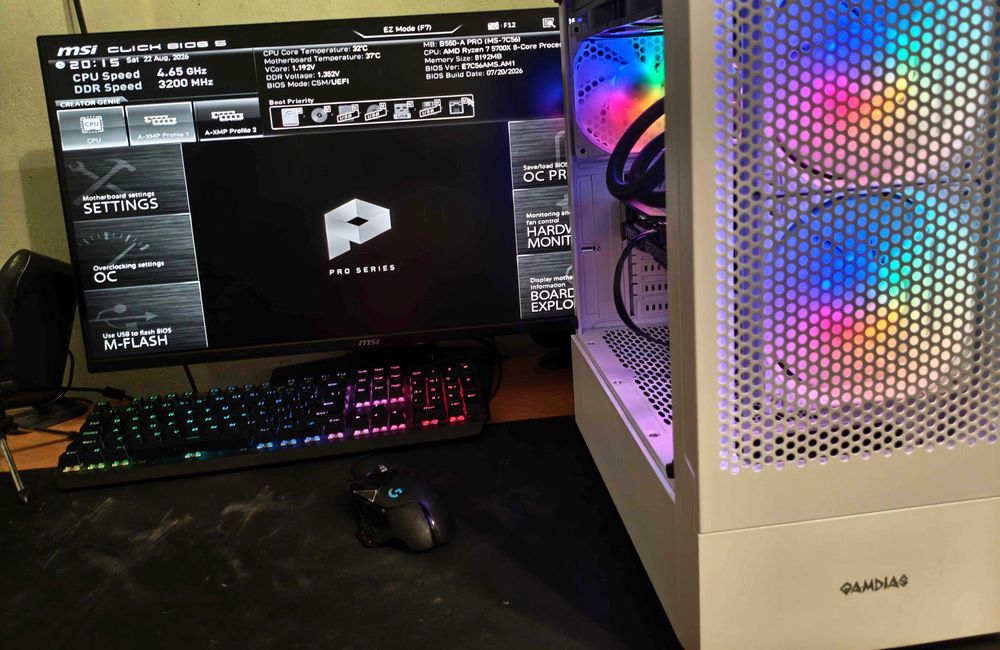 Геймърски Компютър PC Ryzen 5700x/ 16GB RAM / 256GB SSD 700W
